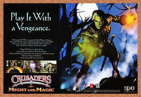 Crusaders Of Might And Magic PC Original 1998 Ad Authentic RPG Video Game Promo