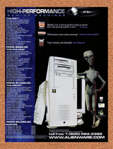 1999 Alienware High-Performance Gaming Machines Original Ad / Promo v5