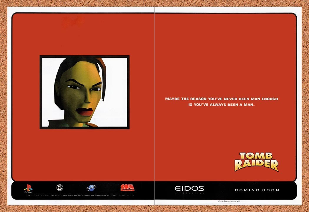 1996 Tomb Raider PC Original Advertisement / Retro Promo v7