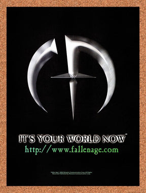 2001 Fallen Age PC Original Advertisement / Retro Wall Art v2
