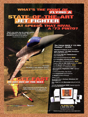 1996 Falcon Northwest Mach V 133 Original Advertisement / Retro Wall Art v20