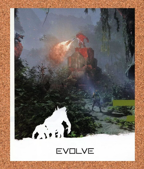 Evolve Xbox One Original 2014 Ad Authentic Video Game Promo Artwork