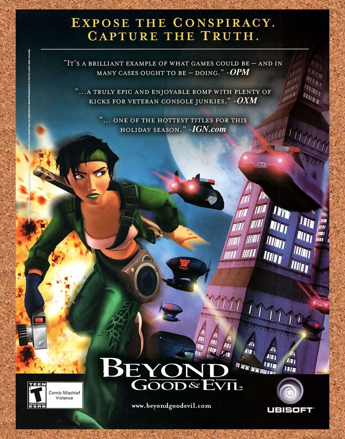 Beyond Good & Evil PC Original 2003 Vintage Ad - Video Game Art Promo