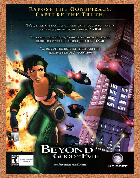 Beyond Good & Evil PC Original 2003 Vintage Ad - Video Game Art Promo