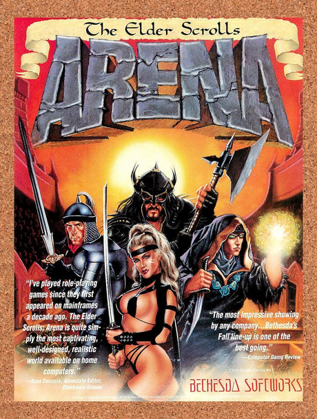 1994 Elder Scrolls Arena MS-DOS Original Advertisement / Retro Promo v2