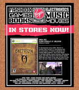 2006 Elder Scrolls IV Oblivion Virgin Megastore Original Advert / Retro Promo v4