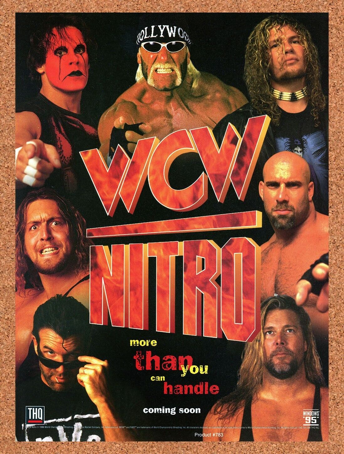 WCW Nitro PC Original 2006 Ad Authentic Windows 95 Wrestling Video Game Promo v2