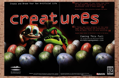 1997 Creatures PC Original Advertisement / Retro Wall Art v1