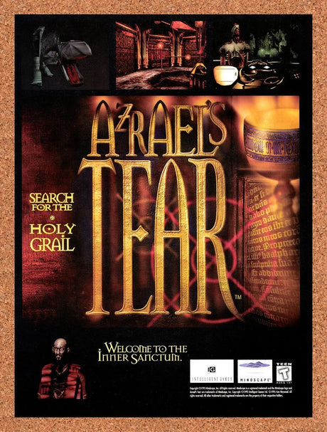 1996 Azrael's Tear MS-DOS Original Advertisement / Retro Promo v1