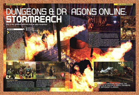 Original 2005 Dungeons And Dragons Stormreach PC Vintage Ad - Video Game Promo