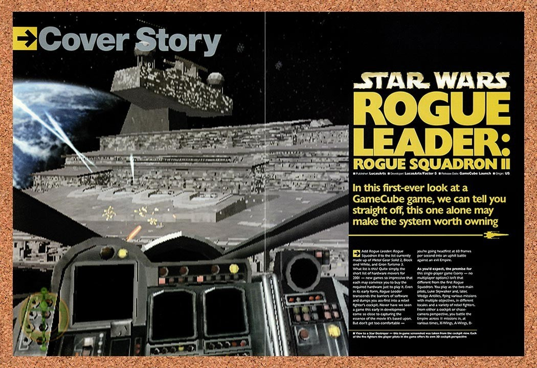 2001 Star Wars Rogue Leader GameCube Original Advertisement / Retro Promo vr1