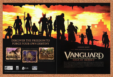 Vanguard Saga PC Original 2006 Ad Authentic Epic Video Game Promo Wall Art 2