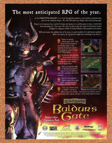 Baldur's Gate PC Original 2001 Ad Authentic Bioware MMORPG Video Game Promo v2