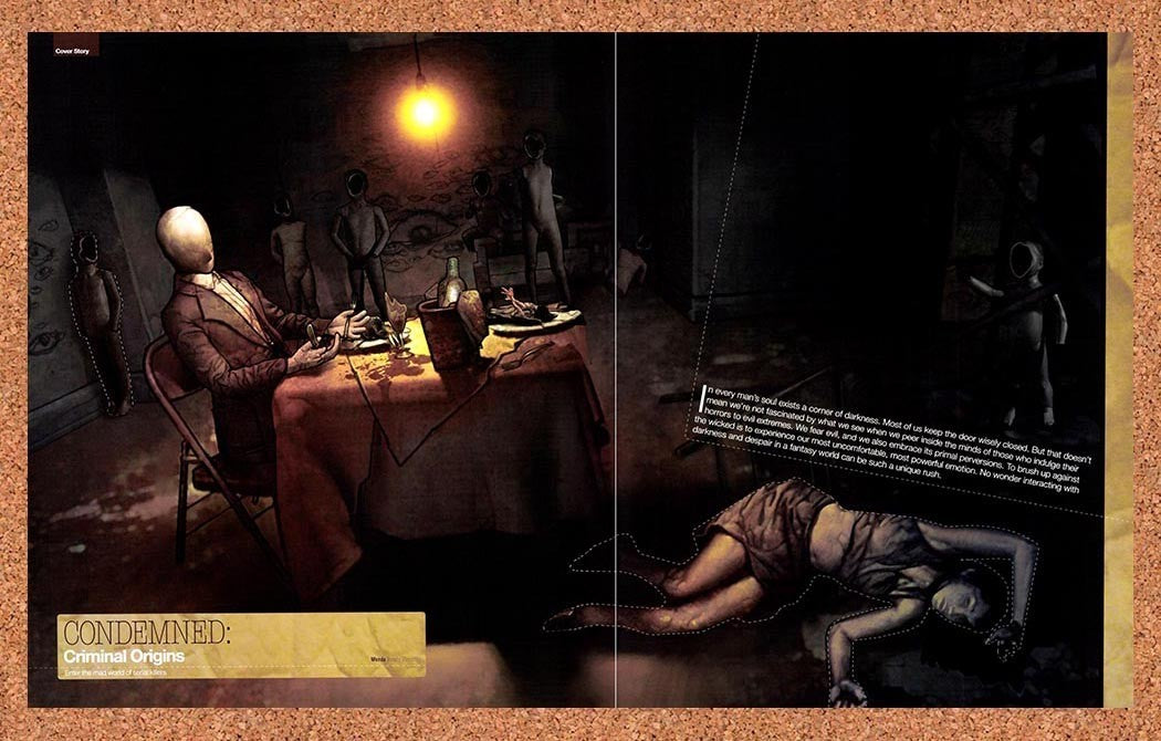 2005 Condemned Criminal Origins Xbox 360 Original Advert / Retro Promo v4
