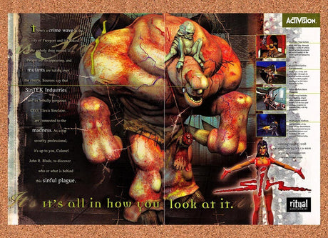 1998 Sin PC Original Advertisement / Retro Promo v5