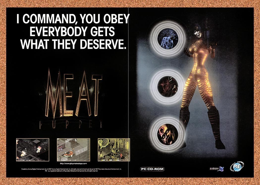 1997 Meat Puppet PC Original Advertisement / Retro Promo v2