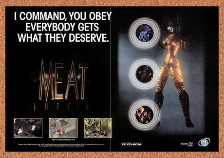 1997 Meat Puppet PC Original Advertisement / Retro Promo v2