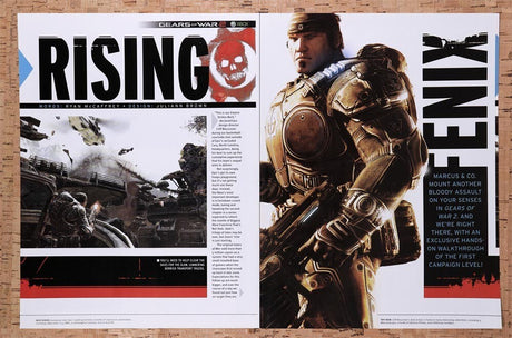 2008 Gears Of War 2 Rising Fenix Preview Original Ad / Retro Wall Art v3