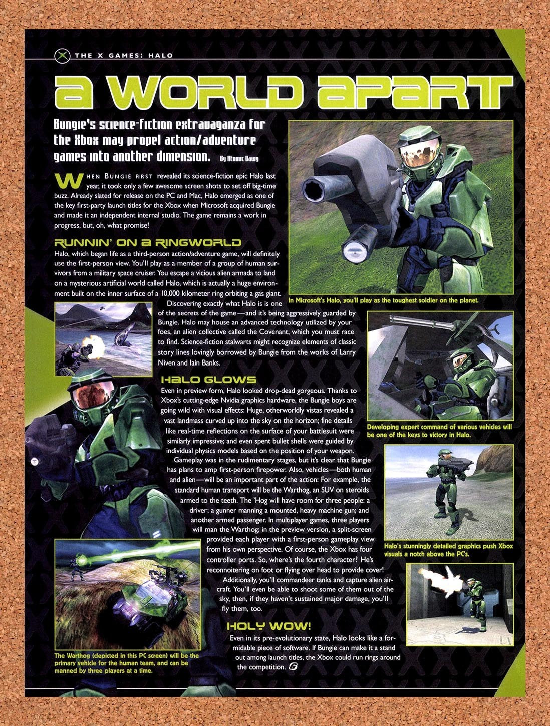 2001 Halo Early Development Original Advertisement / Retro Promo vr6