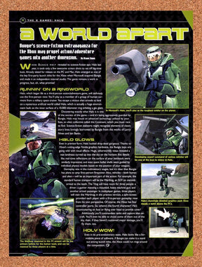 2001 Halo Early Development Original Advertisement / Retro Promo vr6