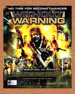 2005 Without Warning Xbox Original Advertisement / Retro Promo v1