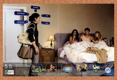 2004 Sims 2 PC Original Advertisement / Retro Promo v3