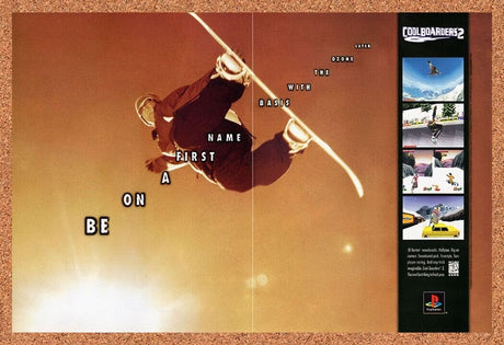 1997 Cool Boarders 2 PS1 Original Advertisement / Retro Wall Art v1