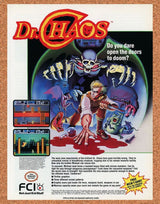 Dr Chaos NES Original 1988 Ad Authentic Nintendo Retro Video Game Promo