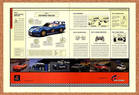 1998 Gran Turismo 1 PS1 Original Advertisement / Retro Promo v3