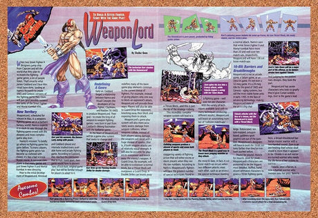 1995 WeaponLord SNES Original Advertisement / Retro Wall Art v2