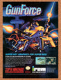 1992 GunForce SNES Original Advertisement / Retro Wall Art v1