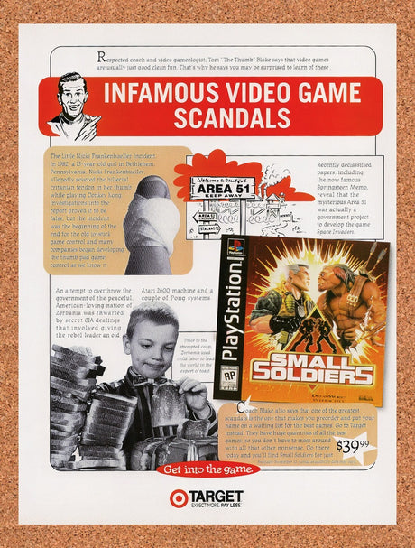 1998 Small Soldiers Target Original Advertisement / Retro Wall Art v1