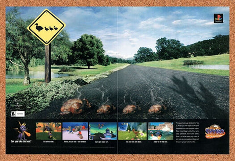 Spyro Year Of The Dragon PS1 Original 2003 Vintage Ad - Video Game Promo
