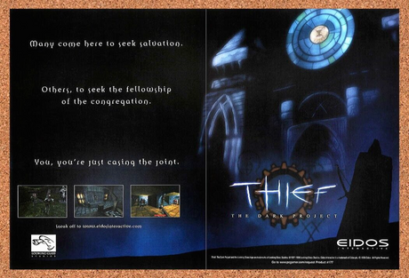 Thief The Dark Project PC Original 2000 Ad Authentic Eidos Video Game Promo