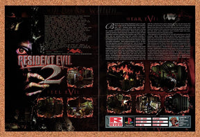 1998 Resident Evil 2 PS1 Preview Original Advertisement / Retro Promo vr5