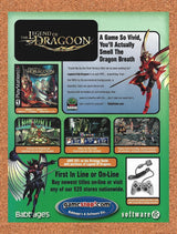 2000 Legend Of Dragoon GameStop Original Advertisement / Retro Promo v3