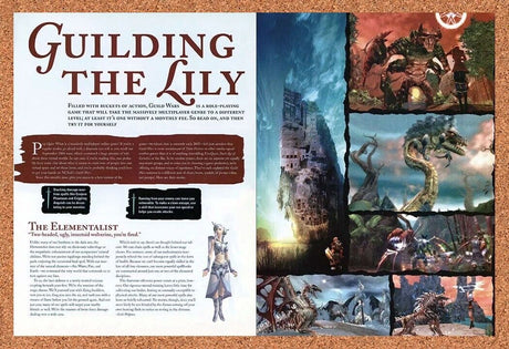 Guild Wars PC Original 2006 Ad Authentic MMO Video Game Preview Promo v4