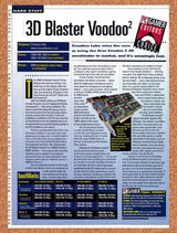 1998 Voodoo 2 3D Blaster Review Original Advertisement / Retro Promo vr1