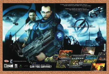 Pariah PC Original 2005 Ad Authentic FPS Shooter Video Game Promo