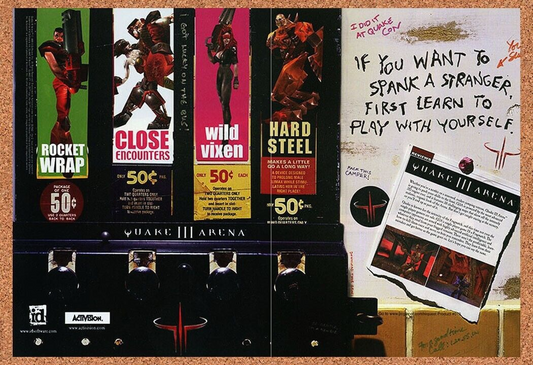 Quake 3 Arena PC III Original 1999 Ad Authentic Windows Video Game Promo