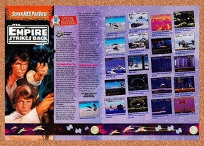 1993 Super Star Wars Empire Strikes Back SNES Original Advertisement / Promo vr4