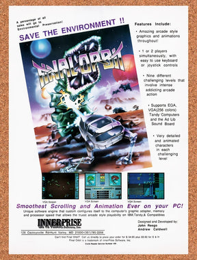 1990 Final Orbit Tandy Original Advertisement / Retro Wall Art v1