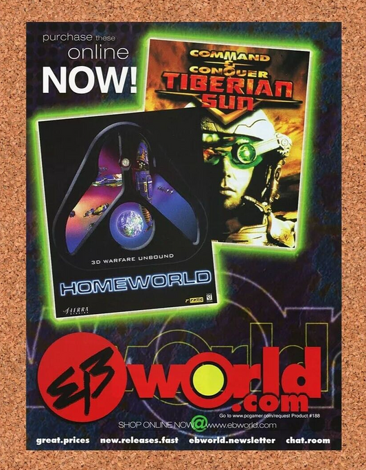 Command And Conquer Tiberian Sun Original 2000 Ad Authentic EB Games Promo