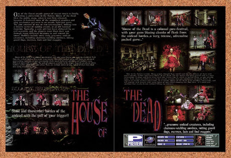 1998 House Of The Dead Saturn Original Advertisement / Retro Promo vr1