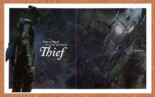 Thief PS4 Original 2013 Ad Authentic Square Enix Video Game Promo Art