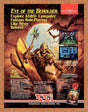 Advanced Dungeons & Dragons Eye Of The Beholder Original 1991 Vintage Ad - Promo