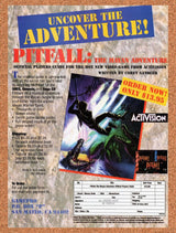 1995 Pitfall Genesis Players Guide Original Advertisement / Retro Wall Art v4