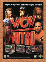 WCW Nitro Original 1999 N64 Ad Authentic Nintendo Wrestling Game Promo v1