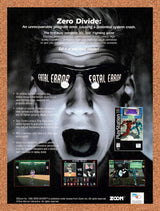 1996 Zero Divide PS1 Original Advertisement / Retro Wall Art v1