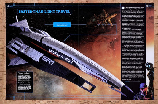 2012 Mass Effect SSV Normandy SR-1 Faster-Than-Light Travel Original Ad v2